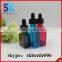 e liquid bottle clear glass dropper bottle with child proof cap