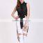 Stylish Women Sleeveless Black Printed Leopard Split Long Shirt Blouse