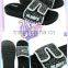 black fashion good quality men's slides slippers
