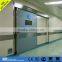 hospital hermetic door with foot sensor