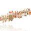 fashionable leaveas shape alloy enamel crystal wholesale hair clip