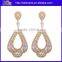 China Jewelry Luxury High Quality AAA Zircon Green Diamond Wedding Teardrop Earrings