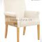 velvet material exquisite wood frame leisure chair with arm- 2014 new model (DO-6057)