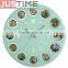 Glass photo wall clock