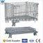 4 Layers Folding Steel Wire Mesh Cage Container,Steel cage container for fruit storage