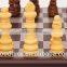 Simple Style Wooden Folding Chess Game Set With King Height 7cm