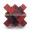 2015 Hot Sale Wooden IQ Intelligent Puzzle Magic Puzzle Kongming Lock Brain Teaser Model Number GAD1093