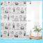 Character Fashion Design PEVA Shower Curtain with children