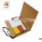 craft paper notebook with pen