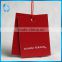 coated art paper hang tag with embossing vertical stripes for ladies underwear