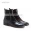 Fashion women pu leather chelsea flat rubber sole winter boots