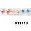 baby girl hair accessories button silk flower baby hair clips wholesale