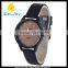 WJ-5379 leather black strap vogue multicolor stainless steel back men wrist watch