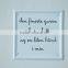 Plain painting with clear word square tin sign