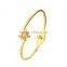 316L Stainless Steel Butterfly Bangles Bracelet Crystal Women Bracelets