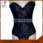 400801 Woman Sexy Satin Lace Lingerie Costums Corset BodySuit