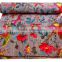 RTHKG-11 Floral Bird Printed Home Furnishing Bedspread Wholesaler Handmade Cotton Fabric Kantha Gudari Throw Manufacturers