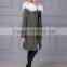Fashionable winter women real white fox fur jacket with fur inside and fur collar coat                        
                                                                                Supplier's Choice
