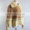 New Flash Style Rex Rabbit Fur And Leather Jacket Women's Rabbit Fur Dress Double Face Fur Coat