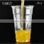 24oz clear and transparent disposable plastic drinking cup