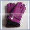 Supply Genuine Sheepskin leather winter gloves with fur lined