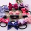 Fashion Korean Fabric Bowknot Rubber Band Candy Color Headband Elastic Band for Girls/