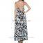 Swell Tropic Waves V-dipped Neckline Maxi Dress Fashion Long Dress 2016