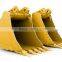 Bucket for excavator with orange,blue,yellow,green