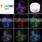 3D Optical Illusion Duck Night Lamp Night Light 10 Colorful LEDs Ultra-thin Acrylic Light Panel AA Battery or DC 5V