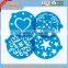 plastic cake cookie baking decorating stencil