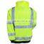 Safety Water Resistant Jacket,Class 3 Lime Hi Vis Workwear