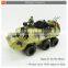 Realastic plastic military toy tank model set with light