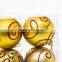 Beautiful Gold painted patterns christmas plastic ball