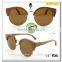 Retro Eyewear Half Frame wooden bamboo sunglasses customize
