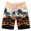 Daijun OEM new design cheap polyester stripe palm beach shorts hot sale blank board shorts