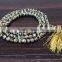 Natural 6mm Dalmatian Jasper Mala with 108 Prayer Beads perfect for Meditation Dalmatian Jasper Mala Prayer Mala