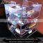 Custom design clean acrylic cosmetic display cabinet and showcase
