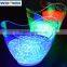 Custom LED Lighted Ice Bucket Clear Plastic Ice Buckets with Logo
