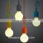 Colourful pendant Chandelier lamp holder for edison bulbs lighting