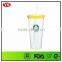 Customized BPA Free 20 ounce plastic tumbler with straw for drinking