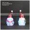 Holiday Christmas Acrylic Figurines Santa and Snowman With Hat & RGB Led Light