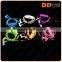 colorful in the dark led light el glow earphone with EL Glowing earphone with mic