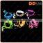 colorful in the dark led light el glow earphone with EL Glowing earphone with mic