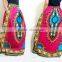 retro HIPPIE BOHO Dashiki african ethic print art music festival cotton maxi skirts