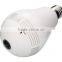H.264 Fisheye Panoramic Bulb Light Hidden IP Camera 185 degree