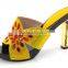 New style fashion design high quality slipper with heel for woman 6 color in stock