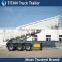 Heavy duty Tri axle dump semi trailer, tipping / tipper truck trailer for container sand transport