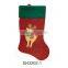 Classical christmas stocking with lovely animal design