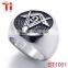 OEM hot sell fashion jewelry gold masonic ring, latest gold ring designs for men, stainless steel ring