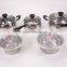 High Quality 10Pcs Stainless Steel Cookware Set With Bowls And Glass Lid